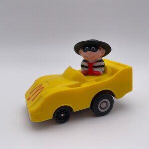 Vintage Hamburglar Toy Car McDonalds Happy Meal 1988 Yellow (SKU: 415TO)